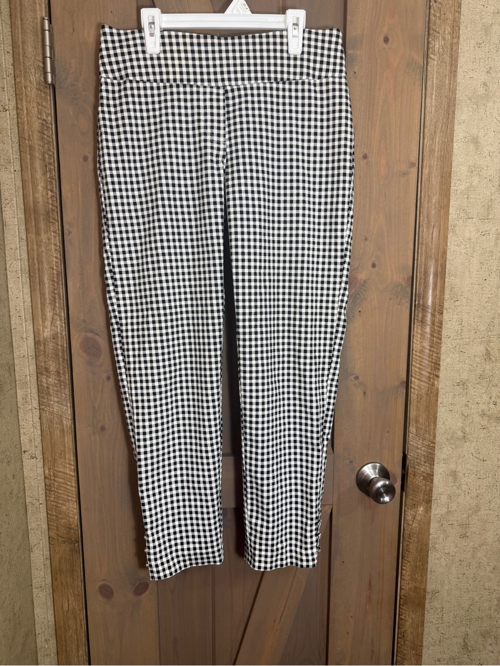 89th & Madison Black and White Gingham Skirt